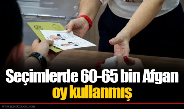 Seçimlerde 60-65 bin Afgan oy kullanmış