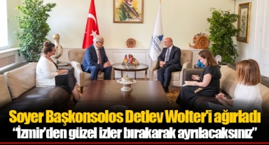 Soyer Başkonsolos Detlev Wolter'i ağırladı