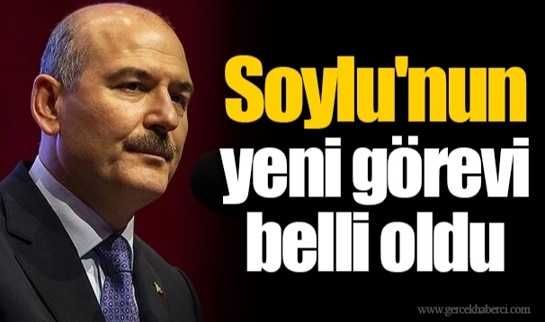 Soylu'nun yeni görevi belli oldu