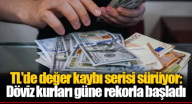 TL'de değer kaybı serisi sürüyor: Döviz kurları güne rekorla başladı