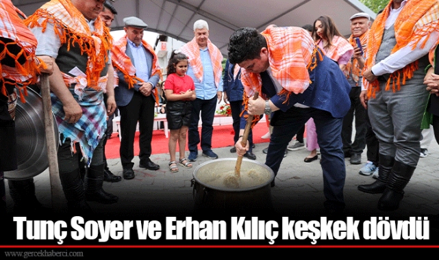 Tunç Soyer ve Erhan Kılıç keşkek dövdü