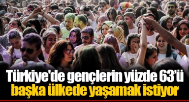 Türkiye'de gençlerin yüzde 63’ü başka ülkede yaşamak istiyor