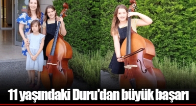 11 yaşındaki Duru'dan büyük başarı