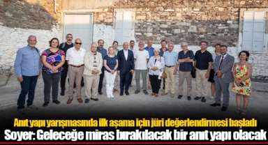 Anıt yapı yarışmasında ilk aşama için jüri değerlendirmesi başladı