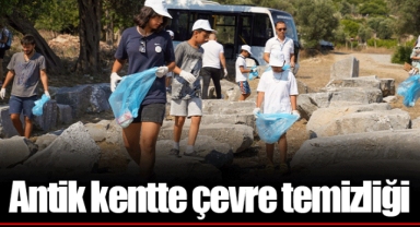 Antik kentte çevre temizliği