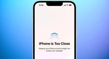 Apple, ekranı göze çok yakın tutmaya karşı yeni bir özellik sunuyor