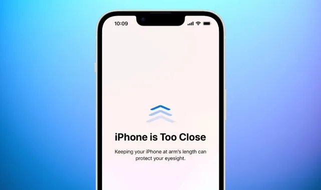 Apple, ekranı göze çok yakın tutmaya karşı yeni bir özellik sunuyor