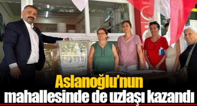 Aslanoğlu’nun mahallesinde de uzlaşı kazandı
