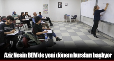Aziz Nesin BEM’de yeni dönem kursları başlıyor