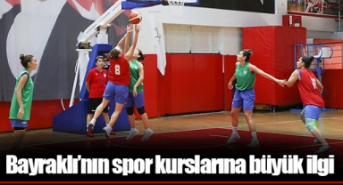 Bayraklı’nın spor kurslarına büyük ilgi