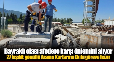 Bayraklı olası afetlere karşı önlemini alıyor