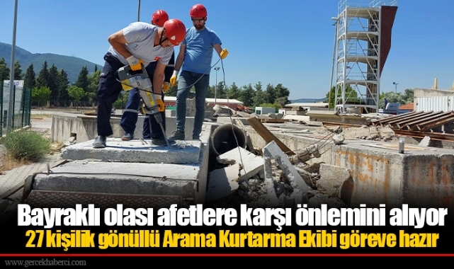 Bayraklı olası afetlere karşı önlemini alıyor