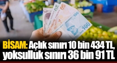 BİSAM: Açlık sınırı 10 bin 434 TL, yoksulluk sınırı 36 bin 91 TL