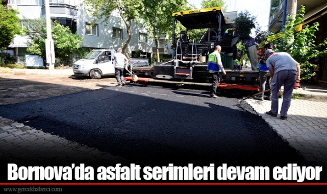 Bornova’da asfalt serimleri devam ediyor