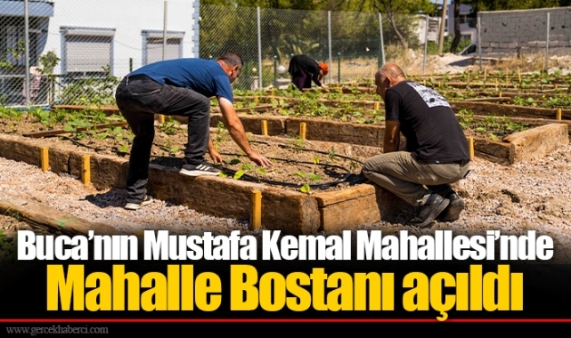 Buca’nın Mustafa Kemal Mahallesi’nde Mahalle Bostanı açıldı