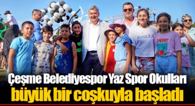 Çeşme Belediyespor Yaz Spor Okulları büyük bir coşkuyla başladı