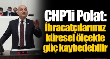 CHP’li Polat: İhracatçılarımız küresel ölçekte güç kaybedebilir