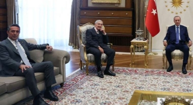 Cumhurbaşkanı Erdoğan, Rahmi Koç ve Ali Koç'u ağırladı