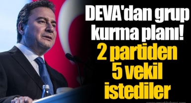 DEVA'dan grup kurma planı! 2 partiden 5 vekil istediler