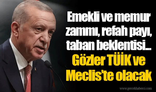 Emekli ve memur zammı, refah payı, taban beklentisi... Gözler TÜİK ve Meclis’te olacak