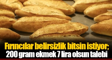 Fırıncılar belirsizlik bitsin istiyor; 200 gram ekmek 7 lira olsun talebi