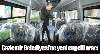 Gaziemir Belediyesi’ne yeni engelli aracı