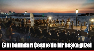 Gün batımları Çeşme’de bir başka güzel