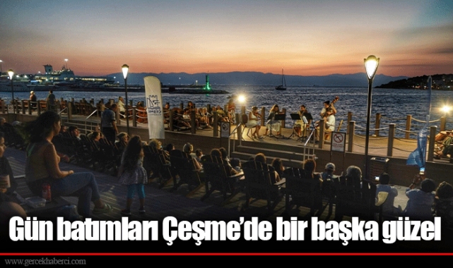 Gün batımları Çeşme’de bir başka güzel