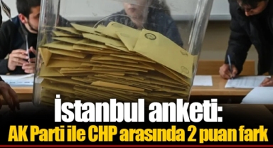 İstanbul anketi: AK Parti ile CHP arasında 2 puan fark