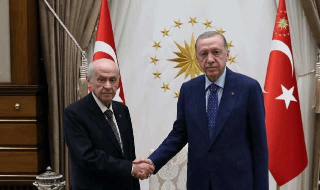 İsveç çıkışı sonrası iplerin gerildiği öne sürülmüştü: Cumhurbaşkanı Erdoğan, MHP lideri Bahçeli'yle buluştu