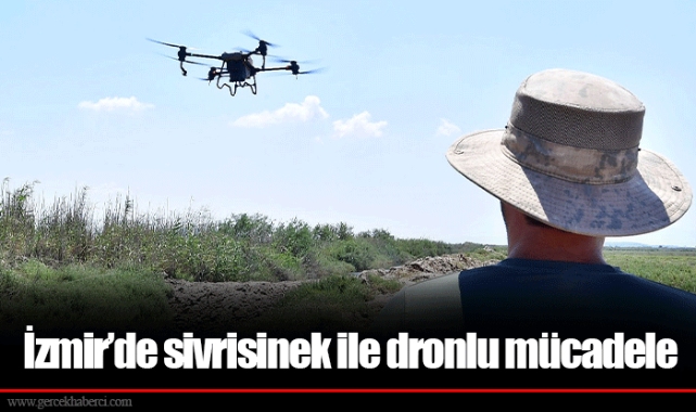 İzmir’de sivrisinek ile dronlu mücadele