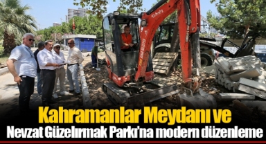 Kahramanlar Meydanı ve Nevzat Güzelırmak Parkı’na modern düzenleme