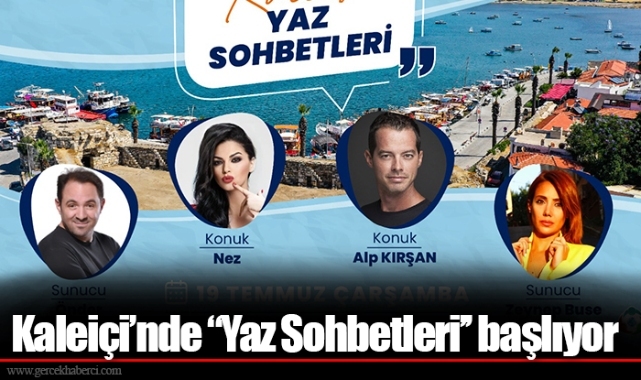 Kaleiçi’nde ‘’Yaz Sohbetleri’’ başlıyor