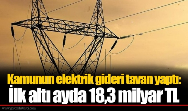 Kamunun elektrik gideri tavan yaptı: İlk altı ayda 18,3 milyar TL
