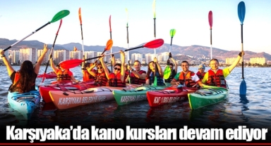 Karşıyaka’da kano kursları devam ediyor