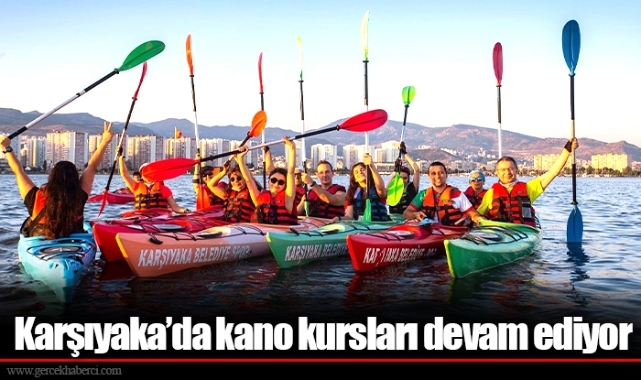 Karşıyaka’da kano kursları devam ediyor
