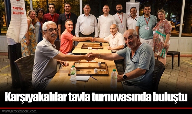 Karşıyakalılar tavla turnuvasında buluştu