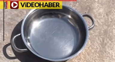 Mardin'de hava 40 dereceyi buldu: Vatandaş güneşin altında yumurta pişirdi