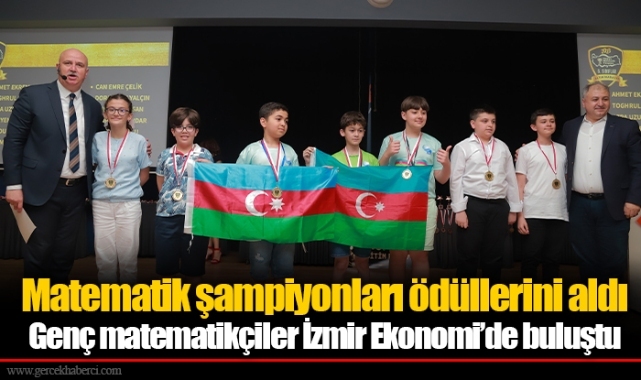 Matematik şampiyonları ödüllerini aldı