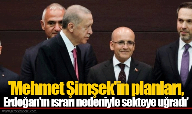 'Mehmet Şimşek'in planları, Erdoğan'ın ısrarı nedeniyle sekteye uğradı'