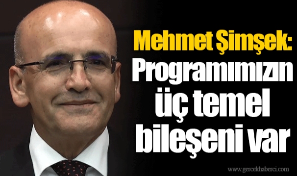 Mehmet Şimşek: Programımızın üç temel bileşeni var