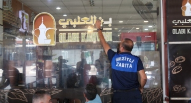 Mersin Mezitli'de Arapça tabela ve afişler kaldırıldı