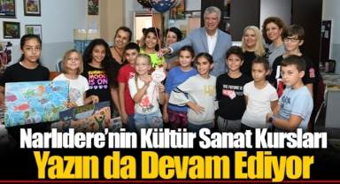 Narlıdere’nin Kültür Sanat Kursları Yazın da Devam Ediyor