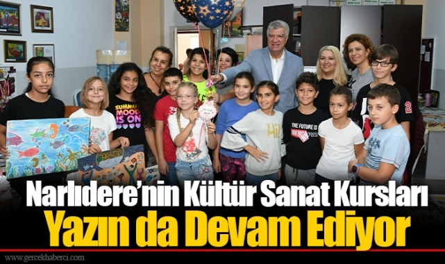 Narlıdere’nin Kültür Sanat Kursları Yazın da Devam Ediyor