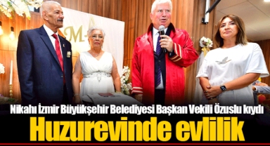 Nikahı İzmir Büyükşehir Belediyesi Başkan Vekili Özuslu kıydı