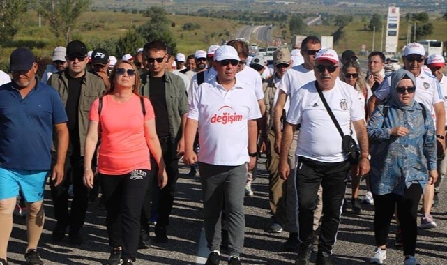 Tanju Özcan, başlattığı “Değişim ve Adalet” yürüyüşünde 4. günde: Ankara il sınırına yaklaştı