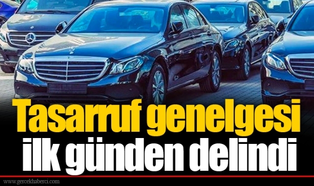 Tasarruf genelgesi ilk günden delindi