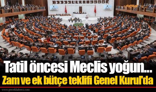 Tatil öncesi Meclis yoğun... Zam ve ek bütçe teklifi Genel Kurul'da
