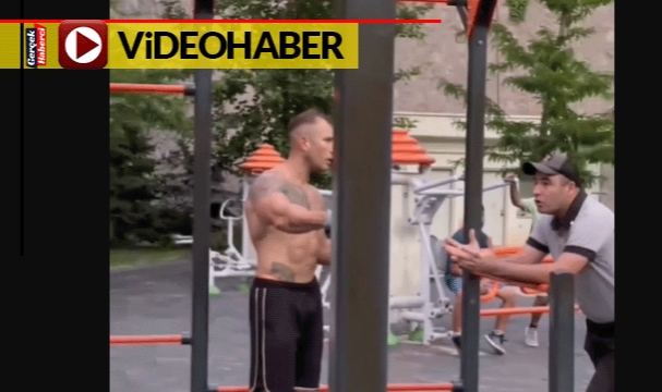 Tişörtsüz spor yapan erkekleri güvenliğe şikayet ettiler! “Canın mı çekiyor birader bizi…”