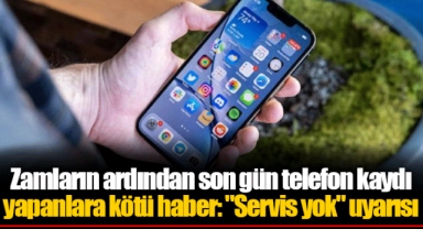 Zamların ardından son gün telefon kaydı yapanlara kötü haber: